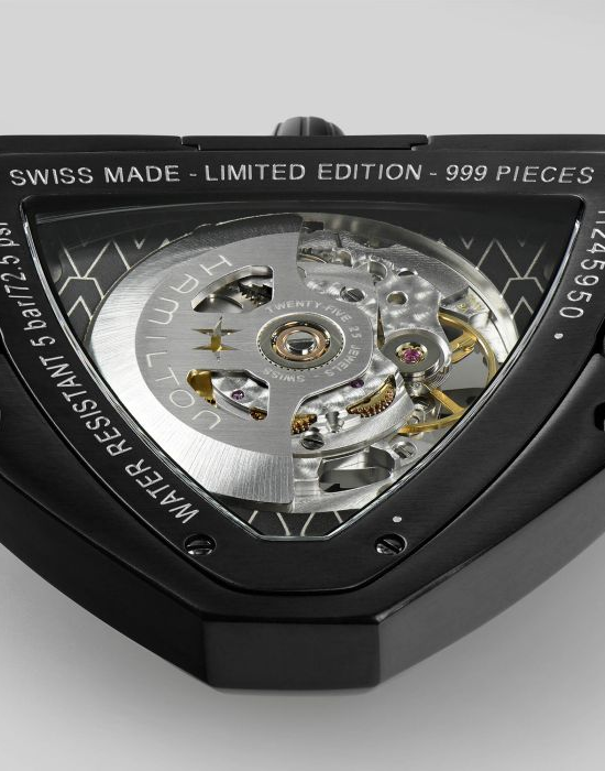 Hamilton Hamilton Ventura Skeleton Auto H24595331 мужские часы черный циферблат на запястье